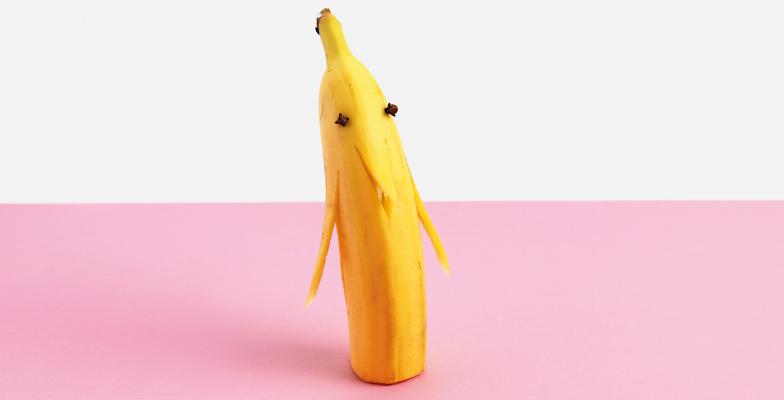 La banane a de quoi rire, elle peut être utilisée de multiples façons.